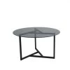 Tables Basses Rhin Ronde Structure Métallique En Couleur Noir Uni. 75x42x75cm -Vous savez quand c'est un magasin de meubles. table basse 12358827