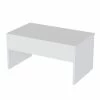 Table D’appoint Sena Design Panneau De Particules Plaqué Mélaminé En Couleur Blanc. 90x52x45cm -Vous savez quand c'est un magasin de meubles. table basse 12358985