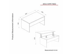 Table D’appoint Sena Design Panneau De Particules Plaqué Mélaminé En Couleur Blanc. 90x52x45cm -Vous savez quand c'est un magasin de meubles. table basse 12358987