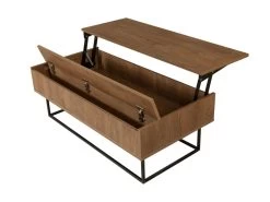 Tables Basses Tajo, Structure Et Le Support Fabriquées En Métal En Couleur Nogal Noir. 120x43x60cm -Vous savez quand c'est un magasin de meubles. table basse 12359239