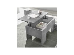 Table Basse Relevable Béton - TINO -Vous savez quand c'est un magasin de meubles. table basse 12405533