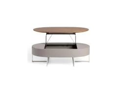 Table Basse Relevable Noyer/Métal - FORDO