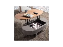 Table Basse Relevable Noyer/Métal - FORDO -Vous savez quand c'est un magasin de meubles. table basse 12405547