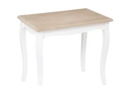 Set De 2 Tables D'appoint Coloris Blanc Dimensions L. 60 X P. 38 X H. 22,5" -Vous savez quand c'est un magasin de meubles. table basse 12988659