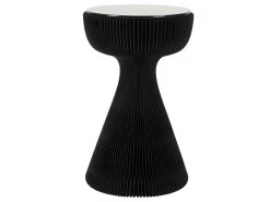 Table D'appoint Pliable Hiro En Carton Noir D33 Cm