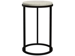 Table D'appoint Ronde Gyda En Terrazzo D30 Cm