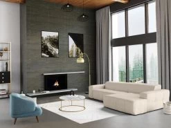 Table Basse ORNEA - Marbre Blanc Et Métal Doré -Vous savez quand c'est un magasin de meubles. table basse 13273475