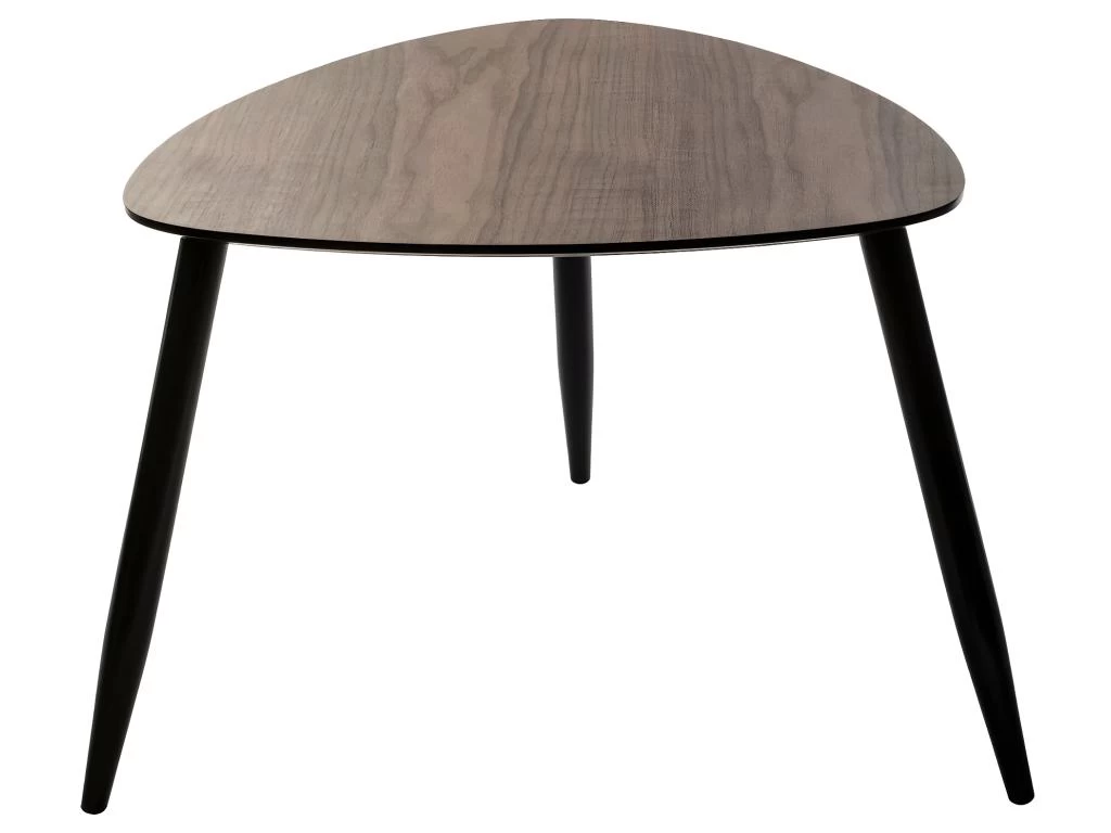 Lot De 2 Tables à Café Gigognes En Bois Foncé 4 Lot De 2 Tables à Café Gigognes En Bois Foncé – Image 2