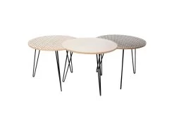 Table Gigogne Pieds Fils (Lot De 3)