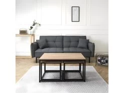 Tables Gigognes En Bois Et Métal Seattle (Lot De 3) 11 Tables Gigognes En Bois Et Métal Seattle (Lot De 3) -Vous savez quand c'est un magasin de meubles. table basse 13524593