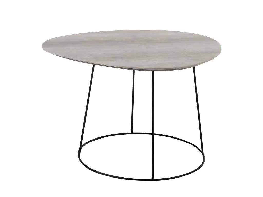 Table D'Appoint Design "Gigogne Ovale" 69cm Naturel 3 Table D'Appoint Design "Gigogne Ovale" 69cm Naturel