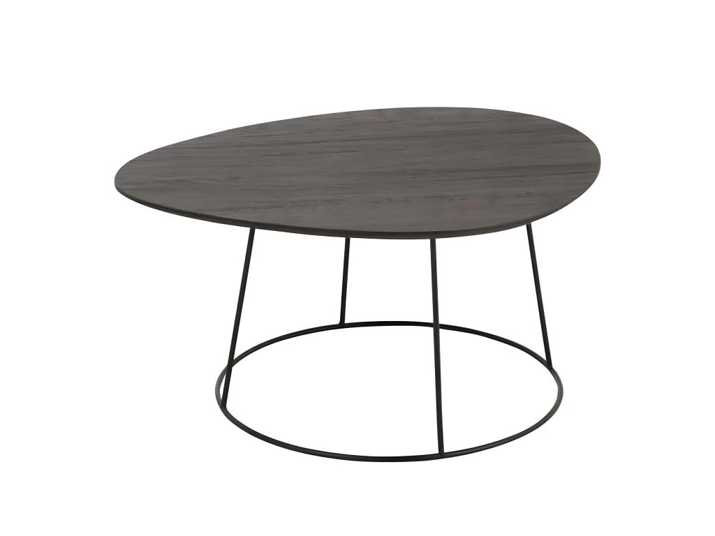 Table D'Appoint Design "Mesla" 69cm Marron Foncé 3 Table D'Appoint Design "Mesla" 69cm Marron Foncé