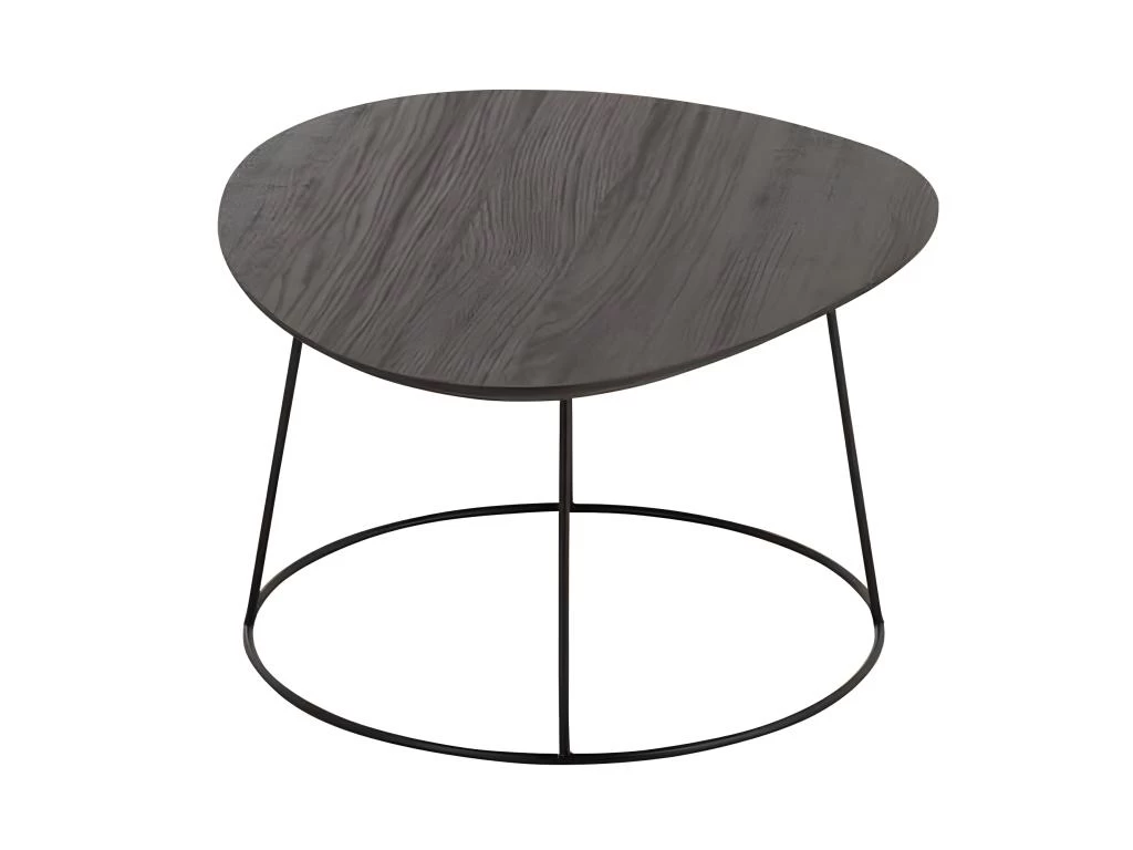 Table D'Appoint Design "Mesla" 69cm Marron Foncé 5 Table D'Appoint Design "Mesla" 69cm Marron Foncé – Image 3