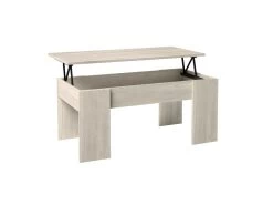 CLARIO - Table Basse Relevable Effet Bois Clair -Vous savez quand c'est un magasin de meubles. table basse 13818069