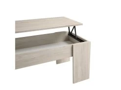 CLARIO - Table Basse Relevable Effet Bois Clair -Vous savez quand c'est un magasin de meubles. table basse 13818071