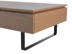 Table Basse Avec Plateau Relevable Et 1 Tiroir En MDF Et Métal - Naturel Foncé - DALAHO 25 Table Basse Avec Plateau Relevable Et 1 Tiroir En MDF Et Métal - Naturel Foncé - DALAHO -Vous savez quand c'est un magasin de meubles. table basse 14370911