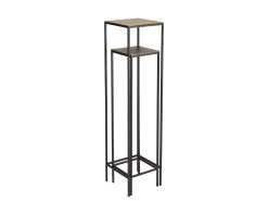 JONAS - Set De 2 Tables Gigognes Carrées Aluminium Doré Et Noir Pieds Méta -Vous savez quand c'est un magasin de meubles. table basse 14640725