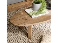 ANDRIAN - Table Basse Ovale Marron Bois Pin Recyclé -Vous savez quand c'est un magasin de meubles. table basse 14654471