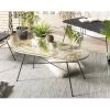 CHLOE - Table Basse 100x45cm Rotin Naturel Plateau Verre Pieds Métal Noir 1 CHLOE - Table Basse 100x45cm Rotin Naturel Plateau Verre Pieds Métal Noir -Vous savez quand c'est un magasin de meubles. table basse 14655141