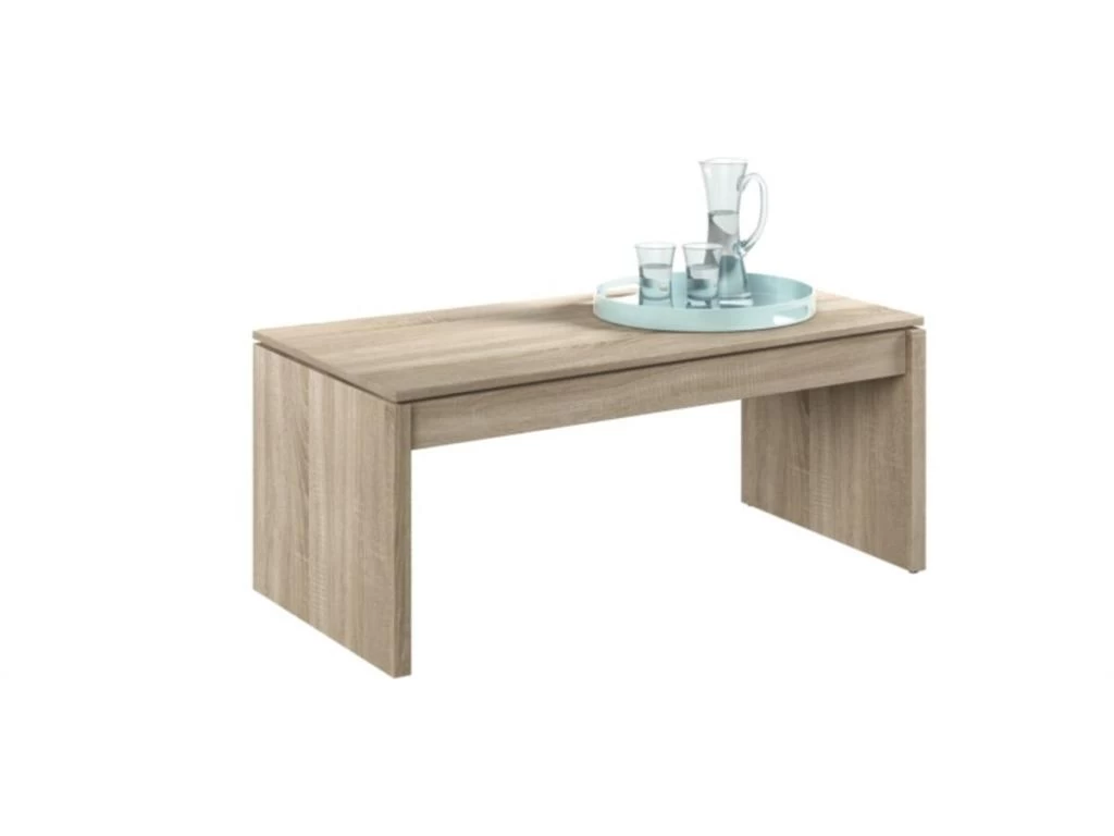 Table Basse à Plateau Relevable L102 X H43/54 Cm 3 Table Basse à Plateau Relevable L102 X H43/54 Cm