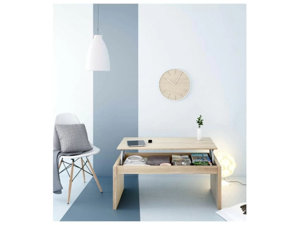 Table Basse à Plateau Relevable L102 X H43/54 Cm 6 Table Basse à Plateau Relevable L102 X H43/54 Cm – Image 4