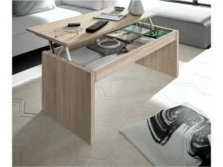 Table Basse à Plateau Relevable L102 X H43/54 Cm 13 Table Basse à Plateau Relevable L102 X H43/54 Cm -Vous savez quand c'est un magasin de meubles. table basse 14661931