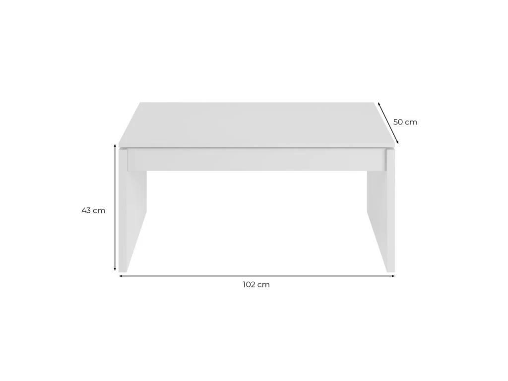 Table Basse à Plateau Relevable L102 X H43/54 Cm 8 Table Basse à Plateau Relevable L102 X H43/54 Cm – Image 6
