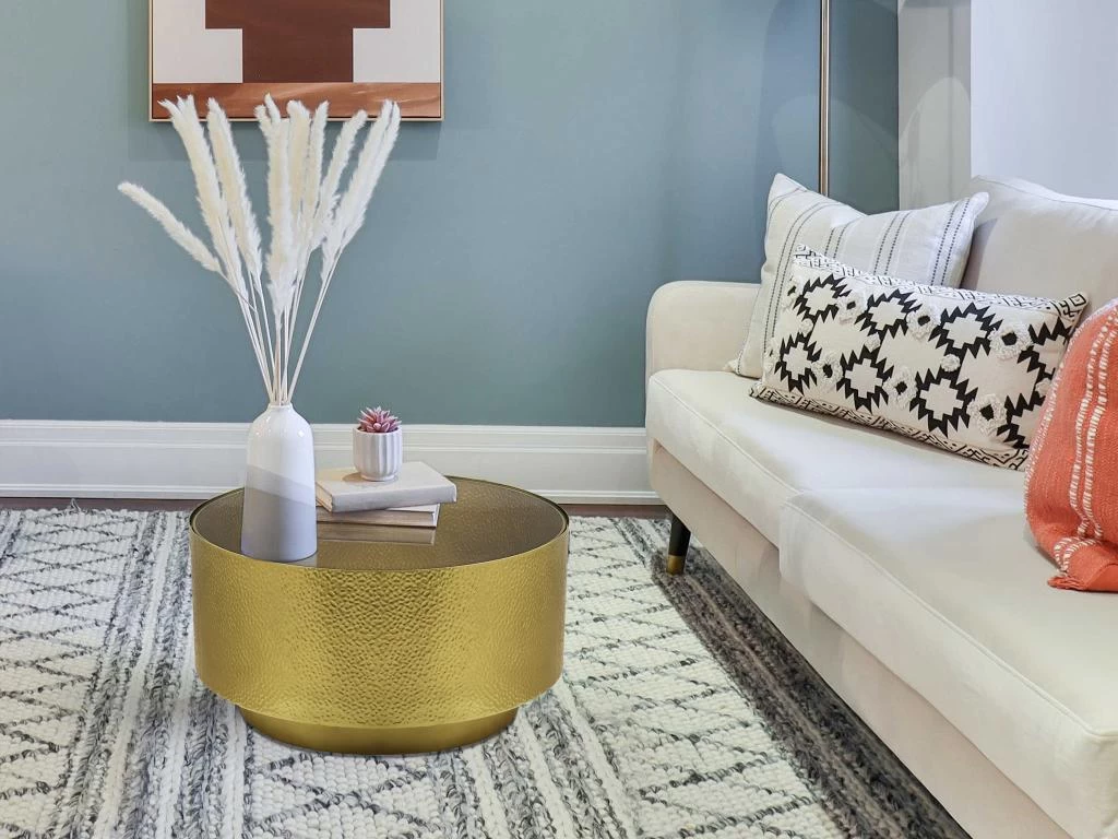 Table Basse - Verre Et Métal - Doré - SOLANA 3 Table Basse - Verre Et Métal - Doré - SOLANA