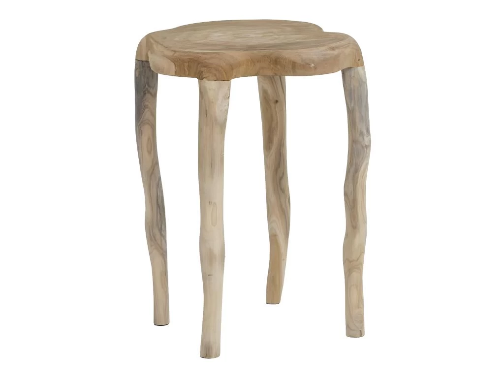 Bout De Canapé En Teck Rattan 4 Bout De Canapé En Teck Rattan – Image 2