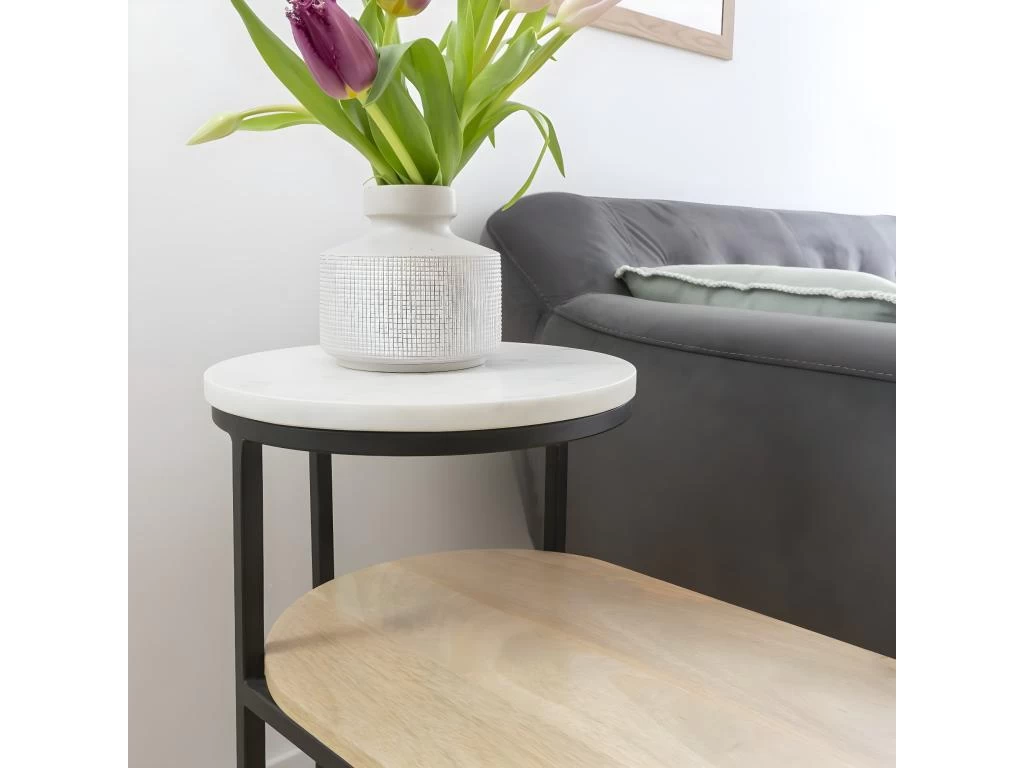 Bout De Canapé En Bois De Manguier Florentin 5 Bout De Canapé En Bois De Manguier Florentin – Image 3