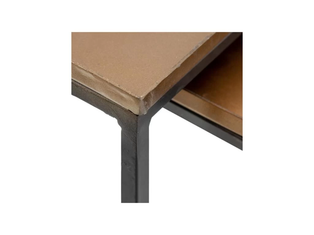 Tables Basses Gigognes Métal/Cuivré N°2 - ALMA 5 Tables Basses Gigognes Métal/Cuivré N°2 - ALMA – Image 3