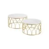 Tables Basses Gigognes Marbre Blanc/Doré - AMILI -Vous savez quand c'est un magasin de meubles. table basse 17626971