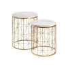Duo De Tables D'appoint Métal Or/Marbre N°3 - GOLDY 2 Duo De Tables D'appoint Métal Or/Marbre N°3 - GOLDY -Vous savez quand c'est un magasin de meubles. table basse 17628091