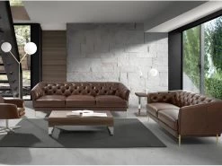 Table D'angle De Noyer Et Acier 2038 ANGEL CERDA -Vous savez quand c'est un magasin de meubles. table basse 18436359