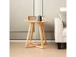 Table Basse Ronde De 60 CM En Bois Avec 2 Pieds En Forme De V Et 4 Patins Réglables 8 Table Basse Ronde De 60 CM En Bois Avec 2 Pieds En Forme De V Et 4 Patins Réglables -Vous savez quand c'est un magasin de meubles. table basse 18802775