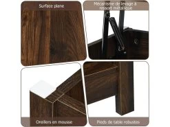 Table Basse Avec Plateau Relevable Et Espace De Rangement Caché, 109 X 47,5 X 50 Cm 10 Table Basse Avec Plateau Relevable Et Espace De Rangement Caché, 109 X 47,5 X 50 Cm -Vous savez quand c'est un magasin de meubles. table basse 18802869
