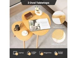 Lot De 2 Tables Basses Gigognes En Bois Avec Coussinets Antidérapants Combinaison Libre 11 Lot De 2 Tables Basses Gigognes En Bois Avec Coussinets Antidérapants Combinaison Libre -Vous savez quand c'est un magasin de meubles. table basse 18802921