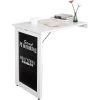 Table Pliable Murale Bureau Avec Mémo Board Table Murale Pliable Bureau Rabattable, FWT20-W
