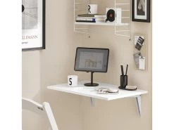 Table Murale Rabattable En Bois Table De Cuisine Table Enfant Bureau L60×P40cm Blanc, FWT21-W -Vous savez quand c'est un magasin de meubles. table basse 19310497