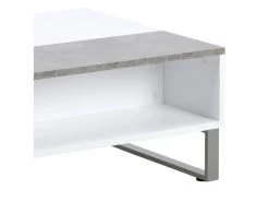 Table Basse - 110x60 Cm - Relevable - Blanc / Béton - KOSTRENA 15 Table Basse - 110x60 Cm - Relevable - Blanc / Béton - KOSTRENA -Vous savez quand c'est un magasin de meubles. table basse 19447771