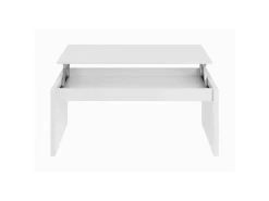 Table Basse Relevable Blanc - GIO - L 102 X L 50 X H 43/54 Cm -Vous savez quand c'est un magasin de meubles. table basse 19724065