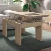 Table Basse Relevable Chêne Clair - OXNARD - L 100 X L 50 X H 43/54 Cm