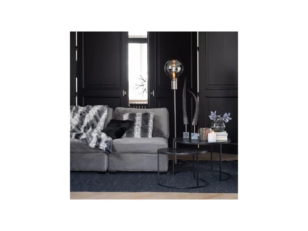 Tables Gigognes Rondes Métal Noir - ZANDVORT 4 Tables Gigognes Rondes Métal Noir - ZANDVORT – Image 2