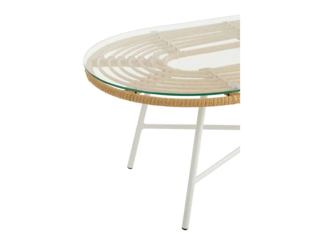 Table Basse De Jardin "Celeste" 90cm Naturel 6 Table Basse De Jardin "Celeste" 90cm Naturel – Image 4