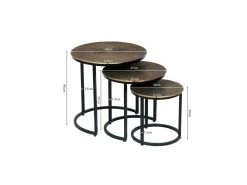 Table Basse Collection ALICE Soleil Or.