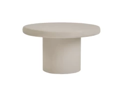 Table D’appoint Du Microciment En Couleur Blanc 45 Cm