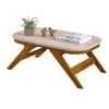 Table Basse Rectangle Chêne Et Ecru 90 Cm -Vous savez quand c'est un magasin de meubles. table basse 21014019