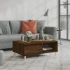 Table Basse Chêne Marron 90x60x35 Cm Aggloméré
