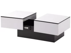 Table Basse Extensible Avec Coffre De Rangement - Table Coulissante - Blanc 10 Table Basse Extensible Avec Coffre De Rangement - Table Coulissante - Blanc -Vous savez quand c'est un magasin de meubles. table basse 21134793