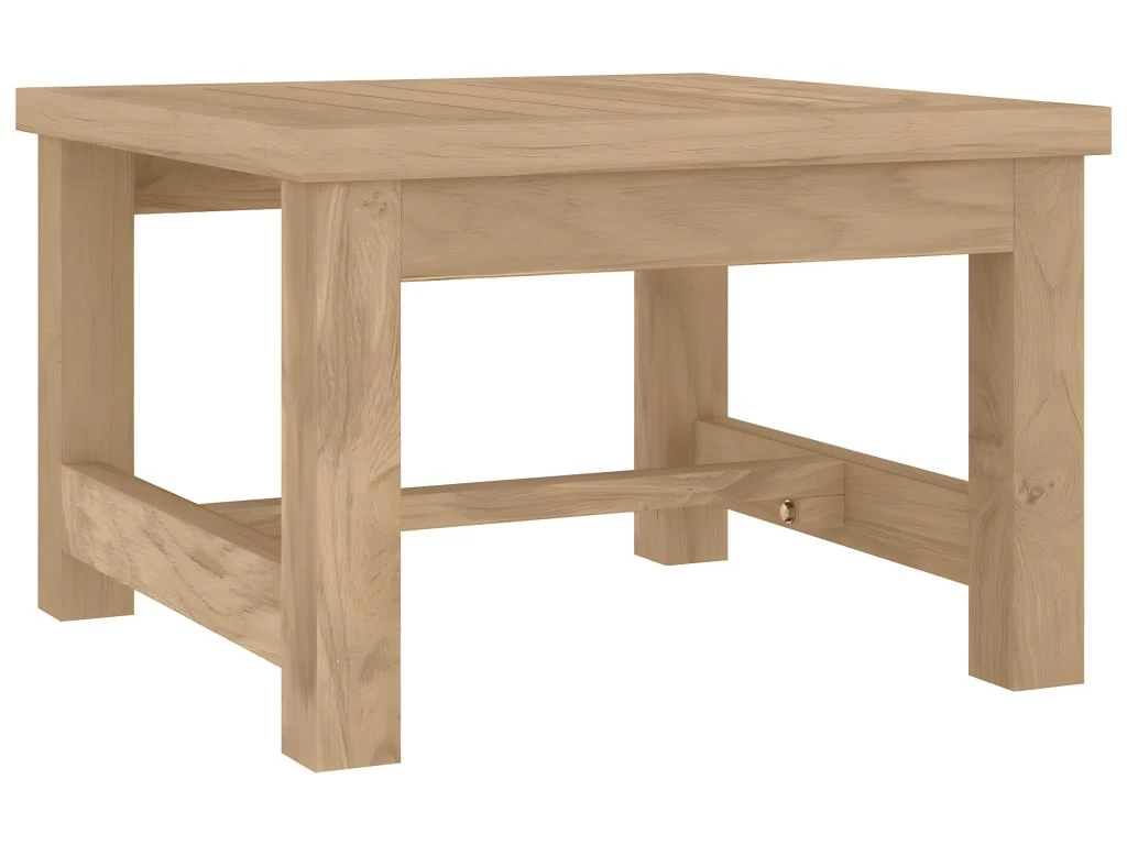 Table Basse 45x45x30 Cm Bois Massif De Teck 4 Table Basse 45x45x30 Cm Bois Massif De Teck – Image 2